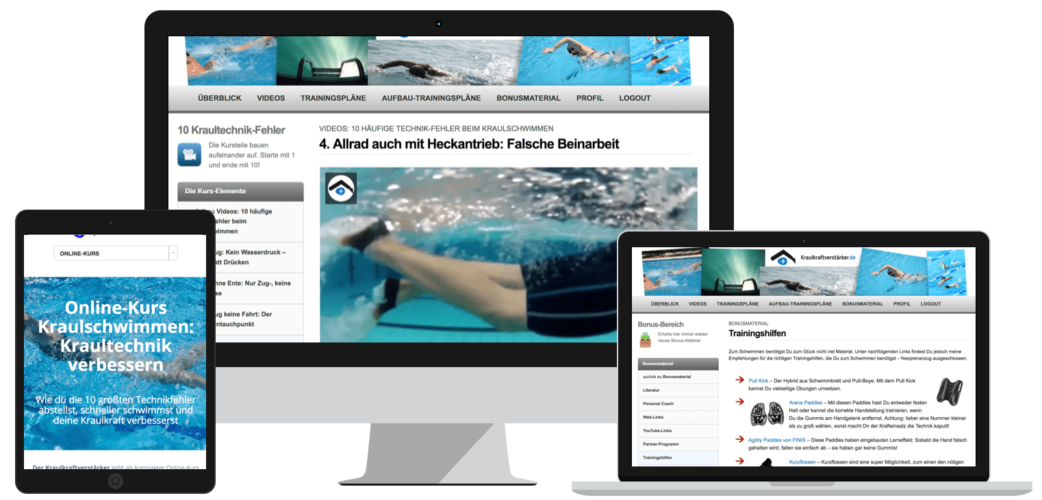 Online-Kurs Der Kraulkraftverstärker